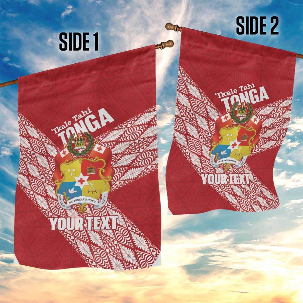 Tonga Rugby Custom Garden Flag Go ʻIkale Tahi Go Tongan Tapa Cloth LT14 - Polynesian Pride