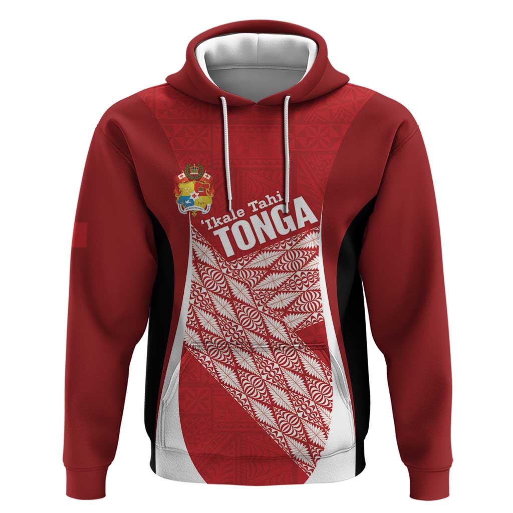 Tonga Rugby Custom Hoodie Go ʻIkale Tahi Go Tongan Tapa Cloth
