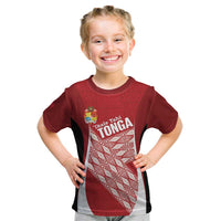 Tonga Rugby Custom Kid T Shirt Go ʻIkale Tahi Go Tongan Tapa Cloth