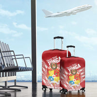 Tonga Rugby Custom Luggage Cover Go ʻIkale Tahi Go Tongan Tapa Cloth