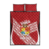 Tonga Rugby Custom Quilt Bed Set Go ʻIkale Tahi Go Tongan Tapa Cloth