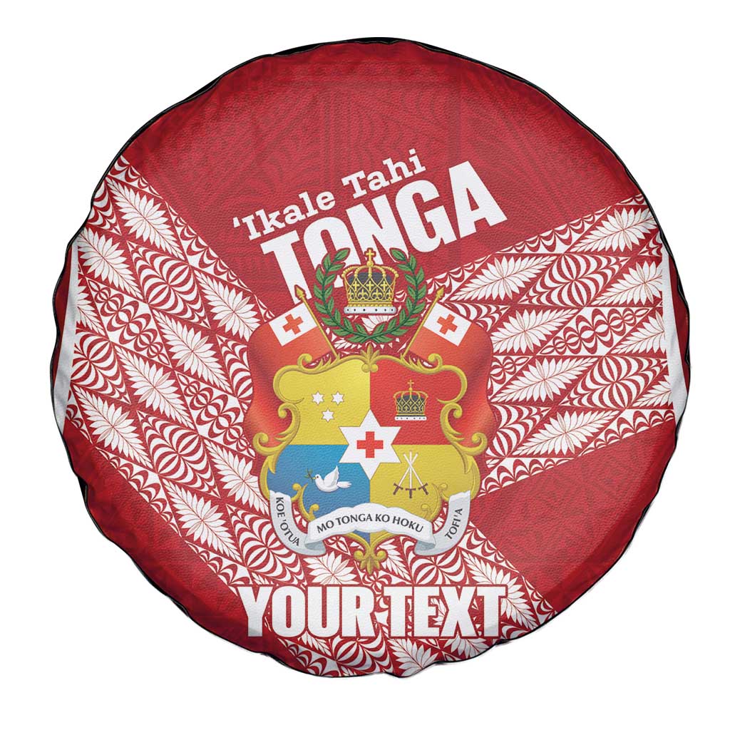 Tonga Rugby Custom Spare Tire Cover Go ʻIkale Tahi Go Tongan Tapa Cloth LT14 - Polynesian Pride