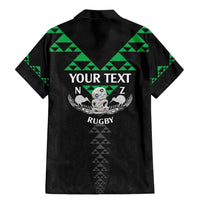 Personalised Aotearoa Rugby Family Matching Mermaid Dress and Hawaiian Shirt New Zealand Maori Kete Matauranga Pattern LT14 - Polynesian Pride