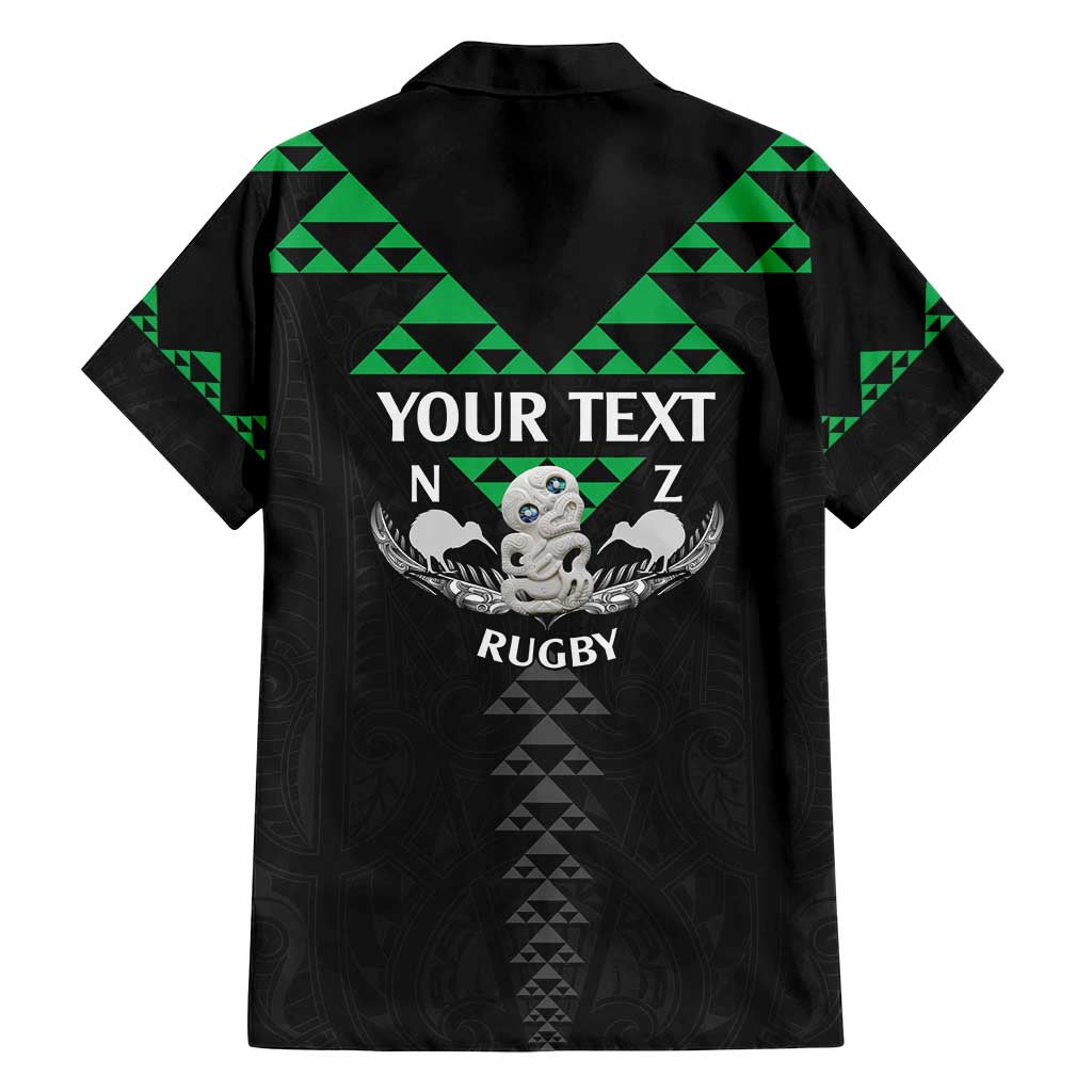 Personalised Aotearoa Rugby Family Matching Off Shoulder Maxi Dress and Hawaiian Shirt New Zealand Maori Kete Matauranga Pattern LT14 - Polynesian Pride