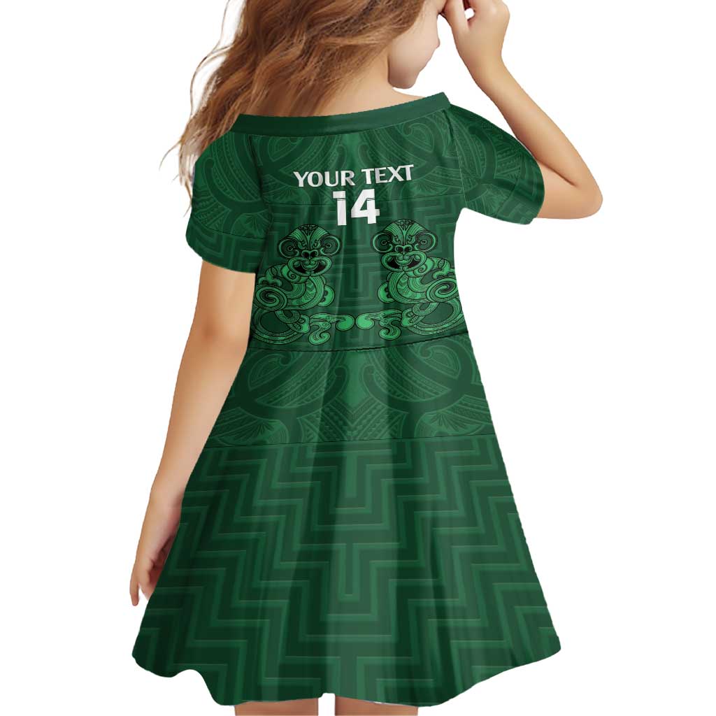 Custom Aotearoa Rugby Family Matching Off Shoulder Maxi Dress and Hawaiian Shirt New Zealand Maori Kete Poutama Pattern LT14 - Polynesian Pride