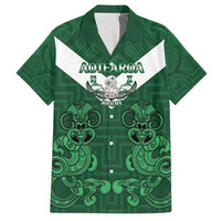Custom Aotearoa Rugby Hawaiian Shirt New Zealand Maori Kete Poutama Pattern