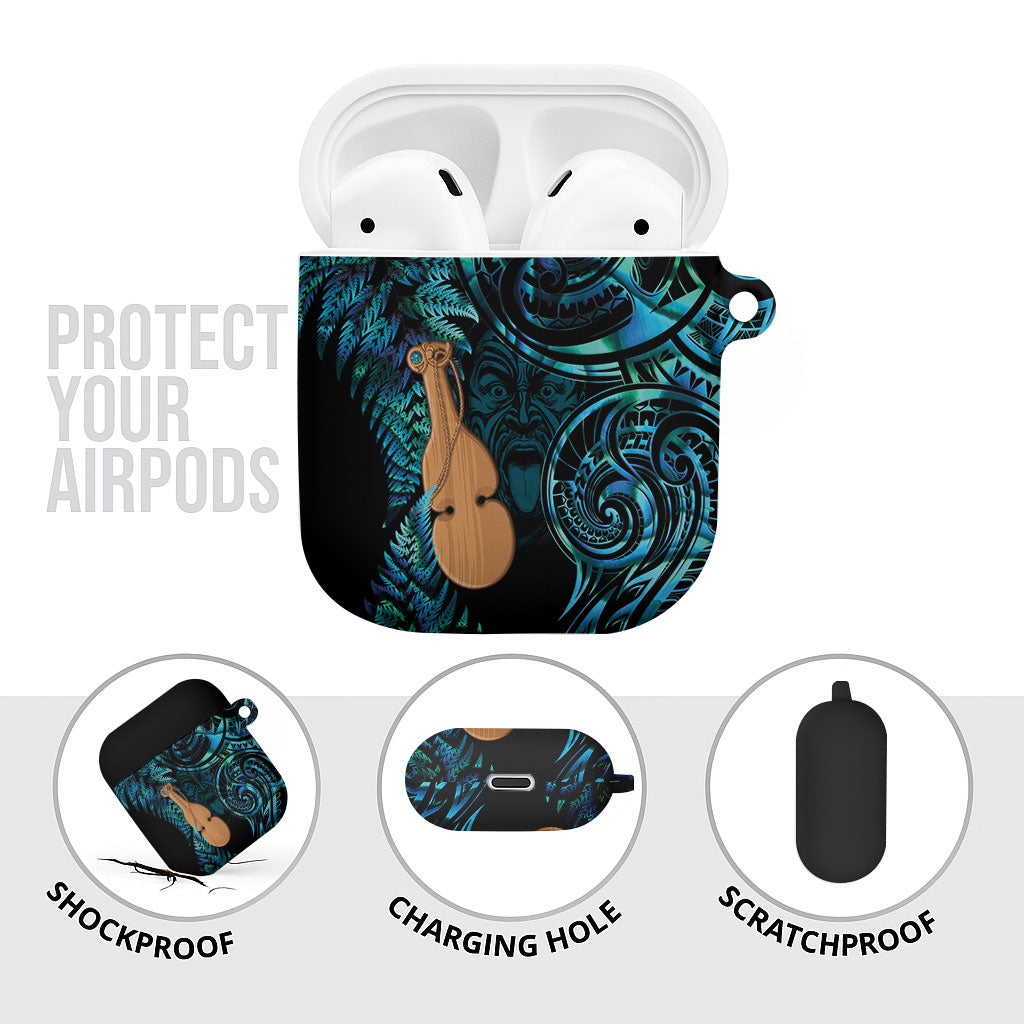 Kotiate New Zealand AirPods Case Maori Weapon Paua Shell Haka Fern