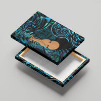 Kotiate New Zealand Canvas Wall Art Maori Weapon Paua Shell Haka Fern