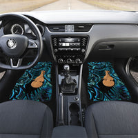 Kotiate New Zealand Car Mats Maori Weapon Paua Shell Haka Fern