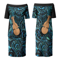 Kotiate New Zealand Couples Matching Puletasi and Hawaiian Shirt Maori Weapon Paua Shell Haka Fern LT14 - Polynesian Pride