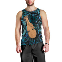 Kotiate New Zealand Men Tank Top Maori Weapon Paua Shell Haka Fern