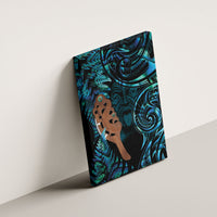 Maripi New Zealand Canvas Wall Art Maori Weapon Paua Shell Haka Fern