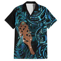 Maripi New Zealand Hawaiian Shirt Maori Weapon Paua Shell Haka Fern