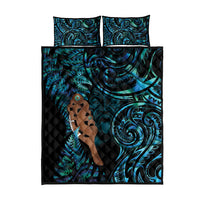Maripi New Zealand Quilt Bed Set Maori Weapon Paua Shell Haka Fern