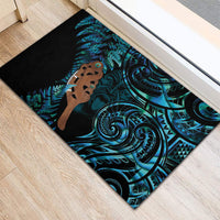 Maripi New Zealand Rubber Doormat Maori Weapon Paua Shell Haka Fern