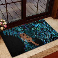 Maripi New Zealand Rubber Doormat Maori Weapon Paua Shell Haka Fern