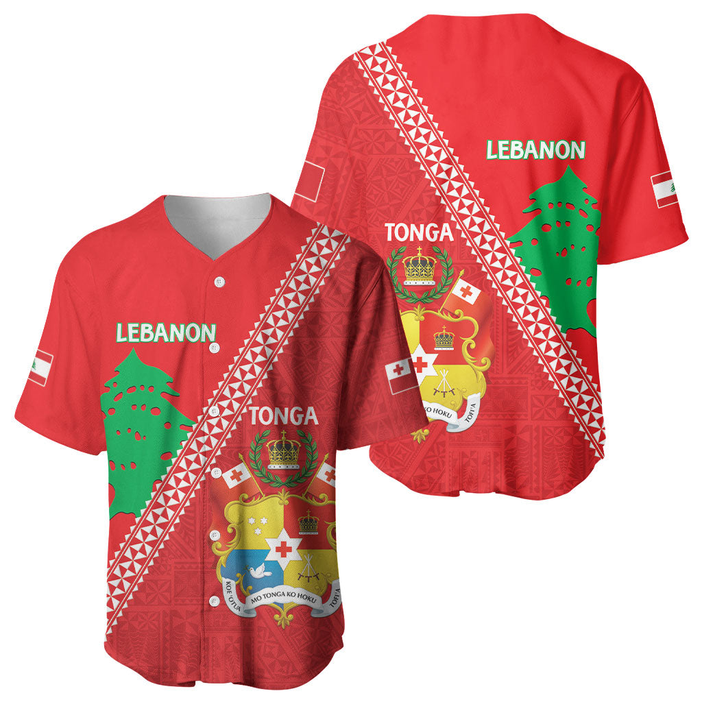 Tonga And Lebanon Baseball Jersey 2026 Together Half Style