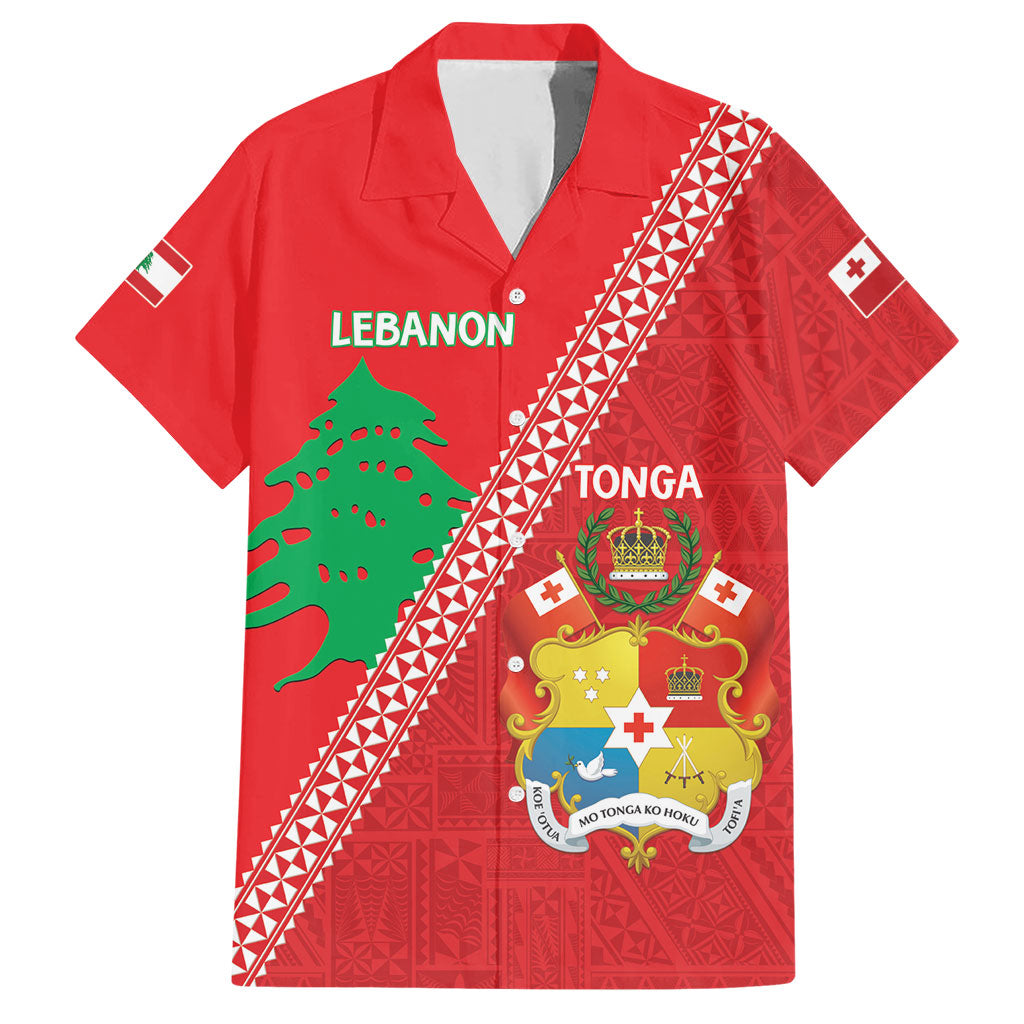 Tonga And Lebanon Hawaiian Shirt 2026 Together Half Style