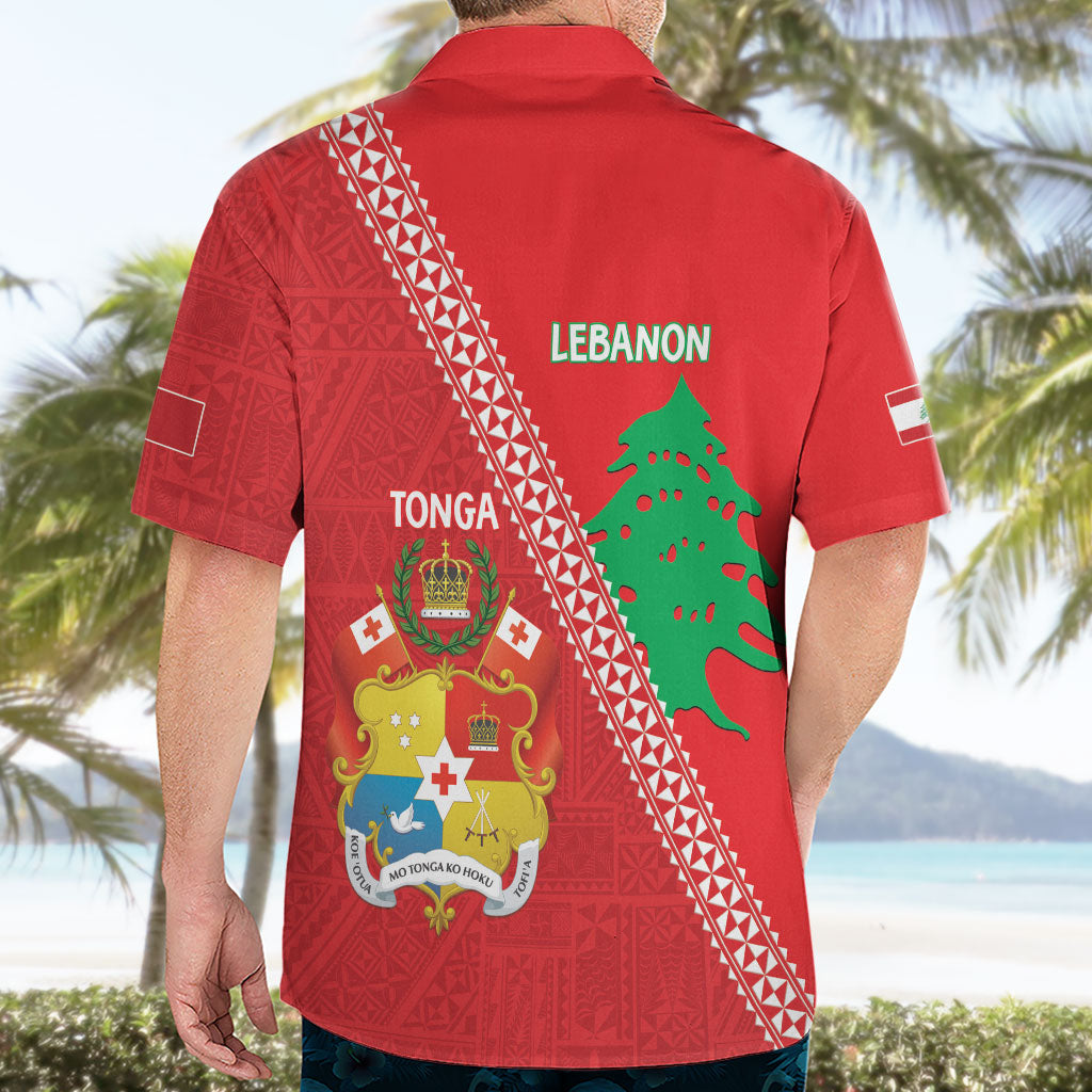 Tonga And Lebanon Hawaiian Shirt 2026 Together Half Style
