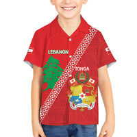 Tonga And Lebanon Hawaiian Shirt 2026 Together Half Style