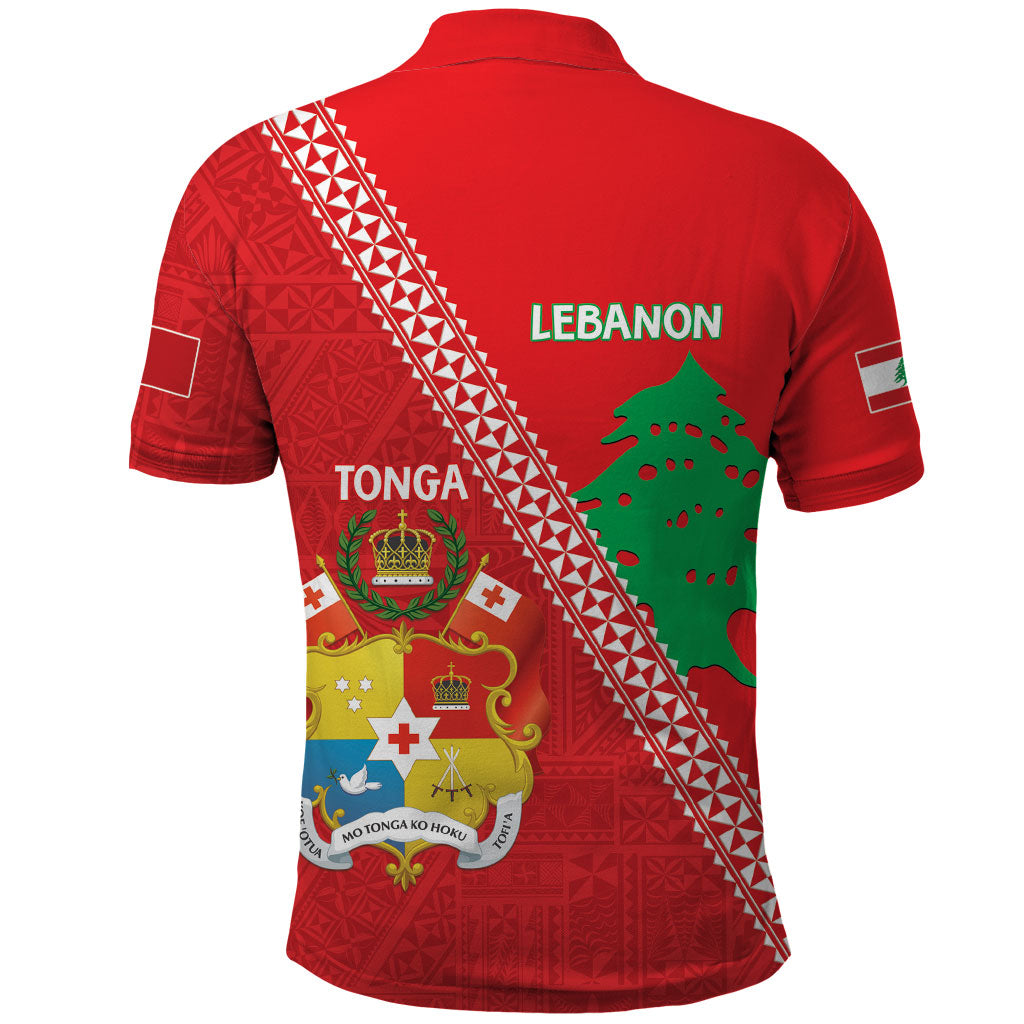 Tonga And Lebanon Polo Shirt 2026 Together Half Style