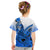 Hawaii Kid T Shirt Polynesian Shark Tattoo With Plumeria Blue Gradient LT14 - Polynesian Pride