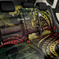 Personalised Hawaii Nene Goose Back Car Seat Cover Hawaiian Map Hibiscus Polynesian Art - Reggae Gradient