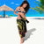 Personalised Hawaii Nene Goose Sarong Hawaiian Map Hibiscus Polynesian Art - Reggae Gradient