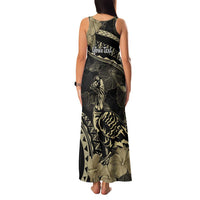 Personalised Hawaii Nene Goose Family Matching Tank Maxi Dress and Hawaiian Shirt Hawaiian Map Hibiscus Polynesian Art - Beige LT14 - Polynesian Pride