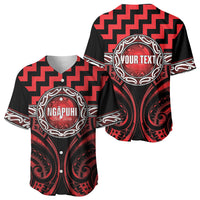 Aotearoa Ngapuhi Personalised Baseball Jersey Maori Iwi Poutama Puhoro Tattoo