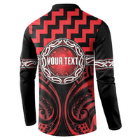 Aotearoa Ngapuhi Personalised Button Sweatshirt Maori Iwi Poutama Puhoro Tattoo
