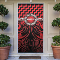 Aotearoa Ngapuhi Personalised Door Cover Maori Iwi Poutama Puhoro Tattoo