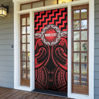 Aotearoa Ngapuhi Personalised Door Cover Maori Iwi Poutama Puhoro Tattoo