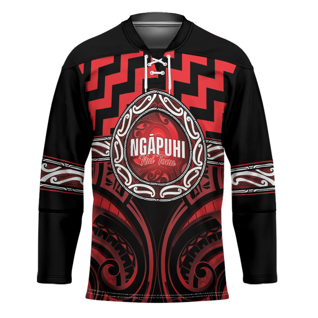 Aotearoa Ngapuhi Personalised Hockey Jersey Maori Iwi Poutama Puhoro Tattoo