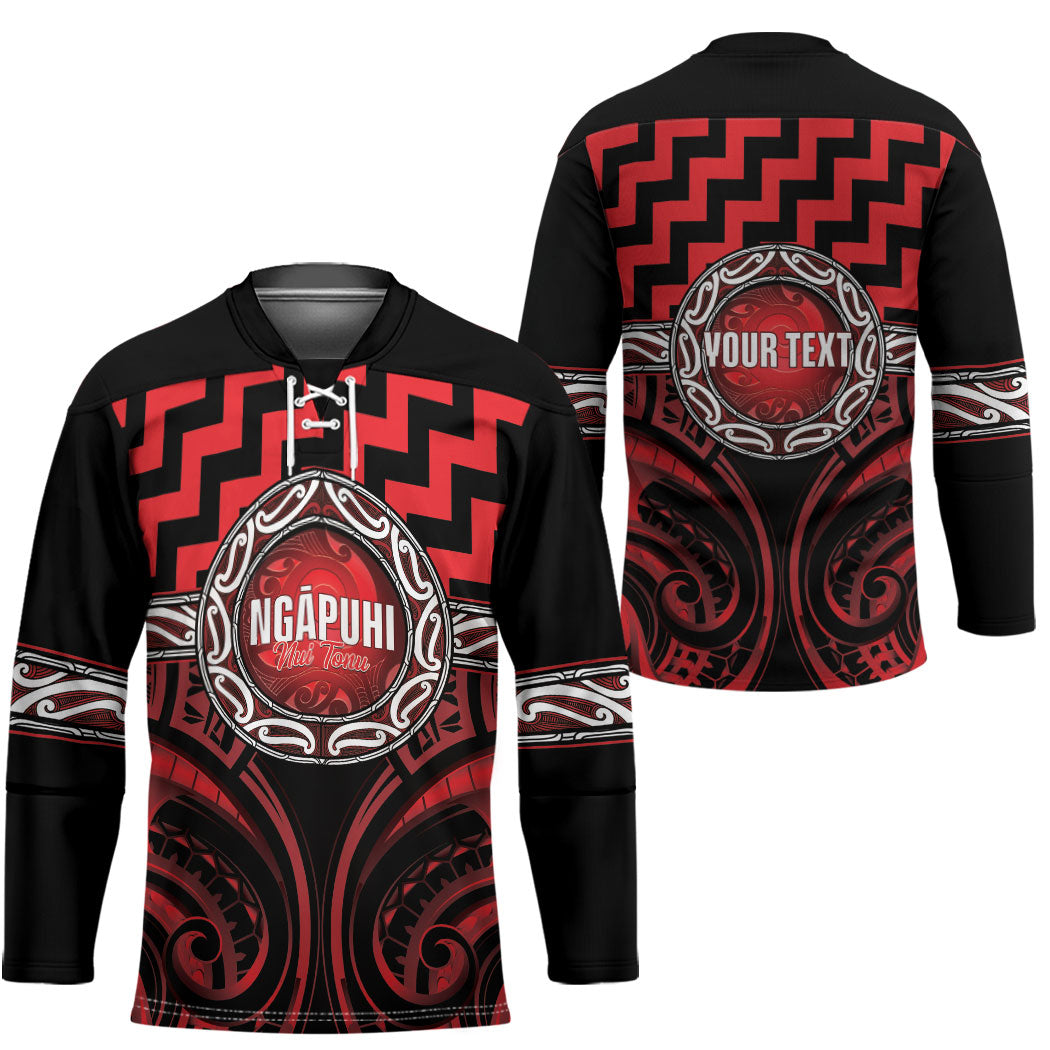 Aotearoa Ngapuhi Personalised Hockey Jersey Maori Iwi Poutama Puhoro Tattoo