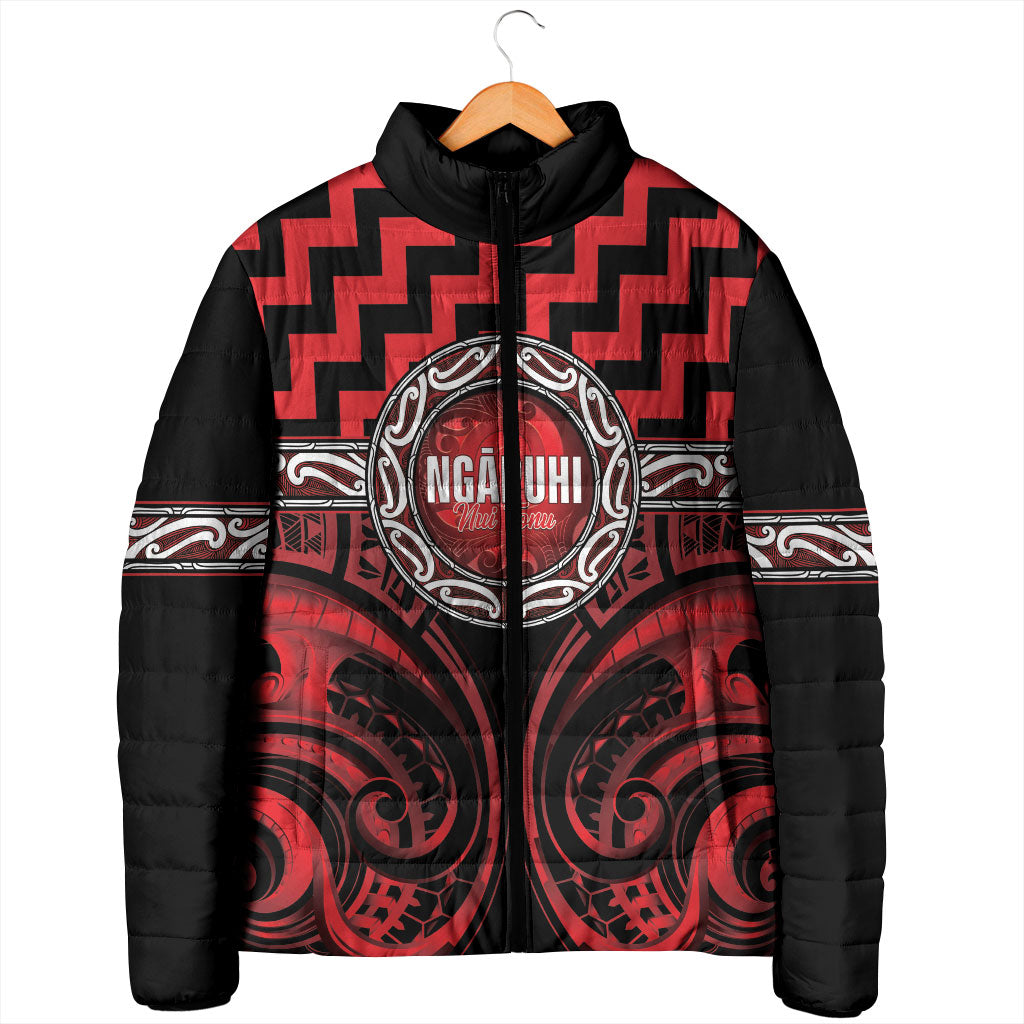 Aotearoa Ngapuhi Personalised Padded Jacket Maori Iwi Poutama Puhoro Tattoo