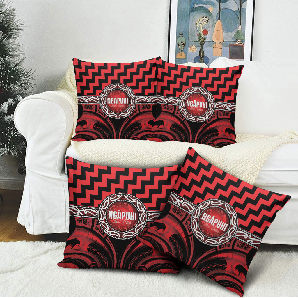 Aotearoa Ngapuhi Pillow Cover Maori Iwi Poutama Puhoro Tattoo