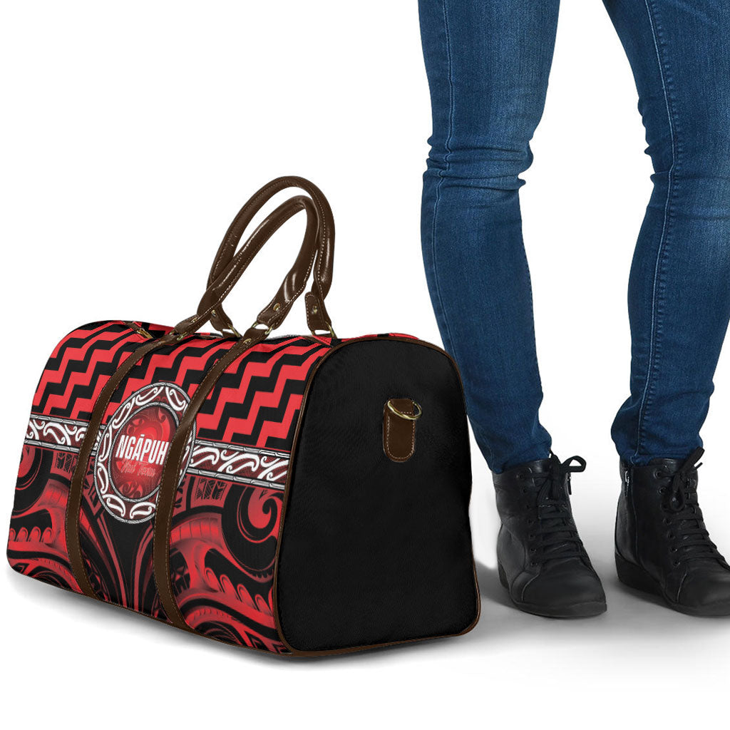 Aotearoa Ngapuhi Travel Bag Maori Iwi Poutama Puhoro Tattoo