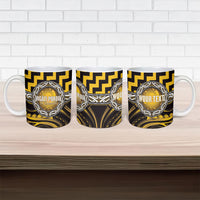 Aotearoa Ngati Porou Personalised Ceramic Mug Maori Iwi Poutama Puhoro Tattoo