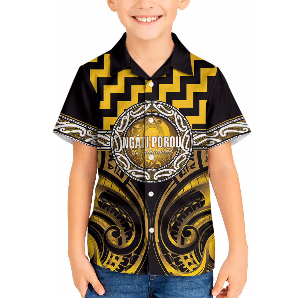Aotearoa Ngati Porou Personalised Hawaiian Shirt Maori Iwi Poutama Puhoro Tattoo