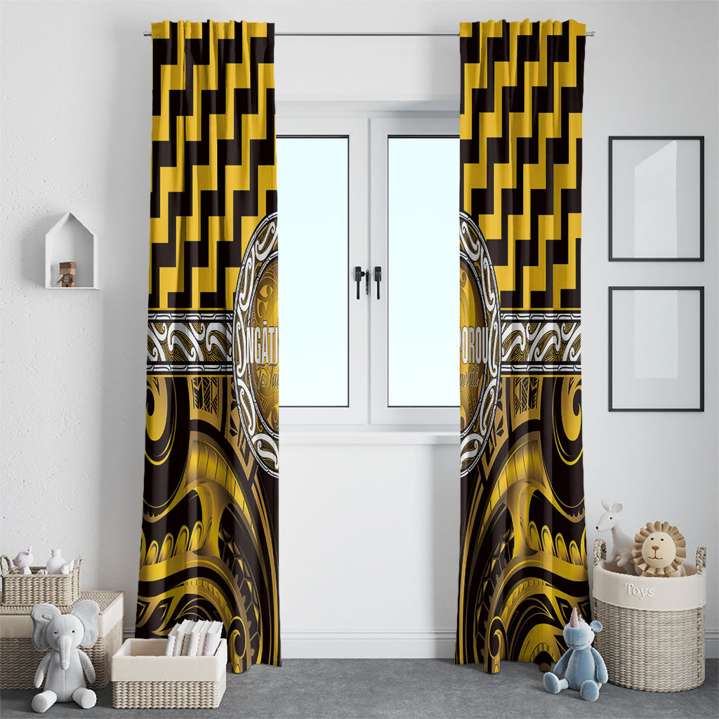 Aotearoa Ngati Porou Window Curtain Maori Iwi Poutama Puhoro Tattoo