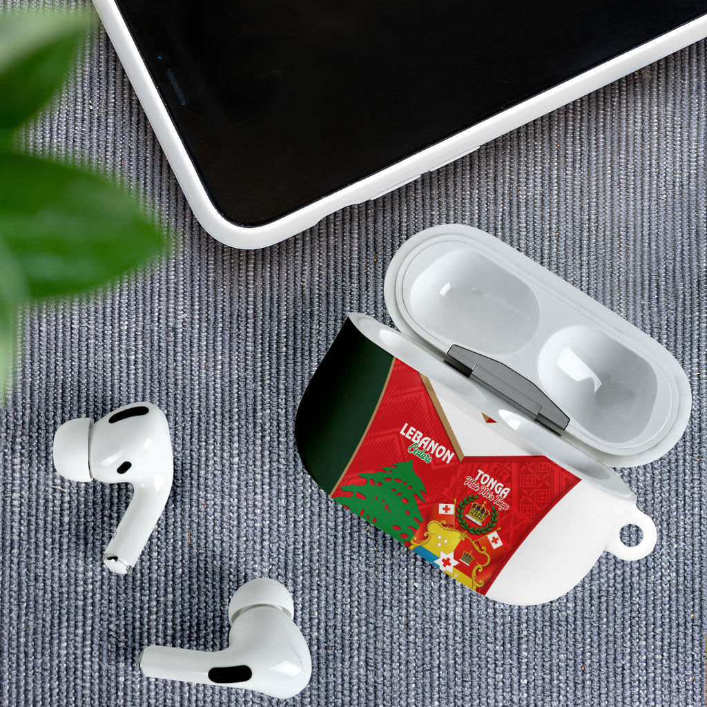 Rugby Tonga and Lebanon AirPods Case Mate Maa Tonga Cedars Together LT14 - Polynesian Pride