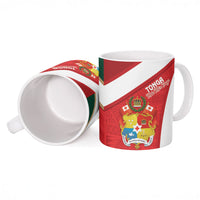 Rugby Tonga and Lebanon Ceramic Mug Mate Maa Tonga Cedars Together LT14 - Polynesian Pride
