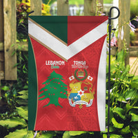 Rugby Tonga and Lebanon Garden Flag Mate Maa Tonga Cedars Together LT14 Garden Flag Multicolor - Polynesian Pride