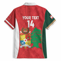 Custom Rugby Tonga and Lebanon Hawaiian Shirt Mate Maa Tonga Cedars Together LT14 - Polynesian Pride