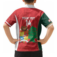 Custom Rugby Tonga and Lebanon Hawaiian Shirt Mate Maa Tonga Cedars Together LT14 - Polynesian Pride