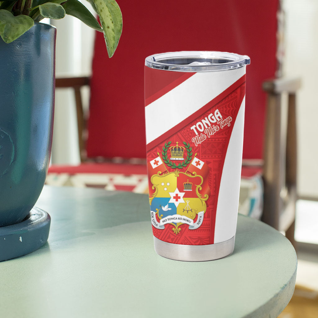 Rugby Tonga and Lebanon Tumbler Cup Mate Maa Tonga Cedars Together LT14 - Polynesian Pride