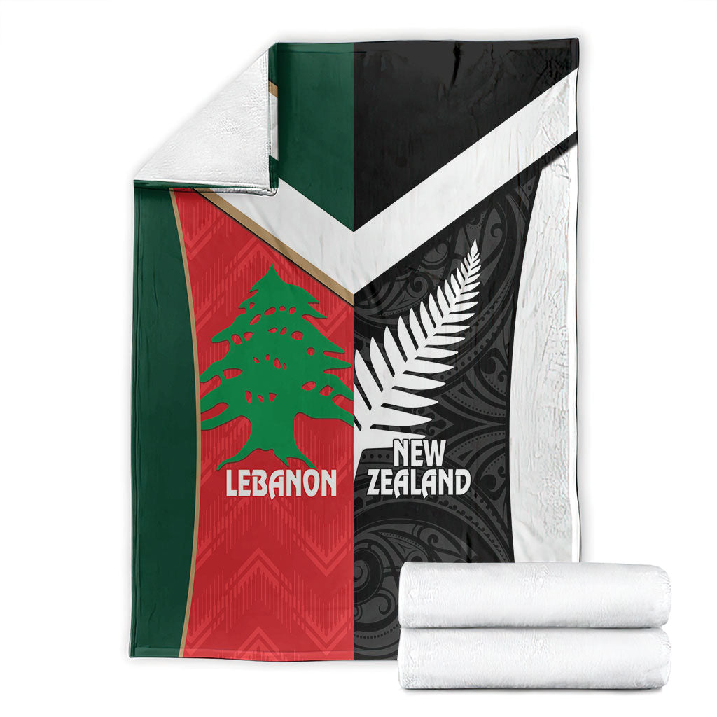 Rugby New Zealand and Lebanon Blanket All Black Cedars Together LT14 - Polynesian Pride