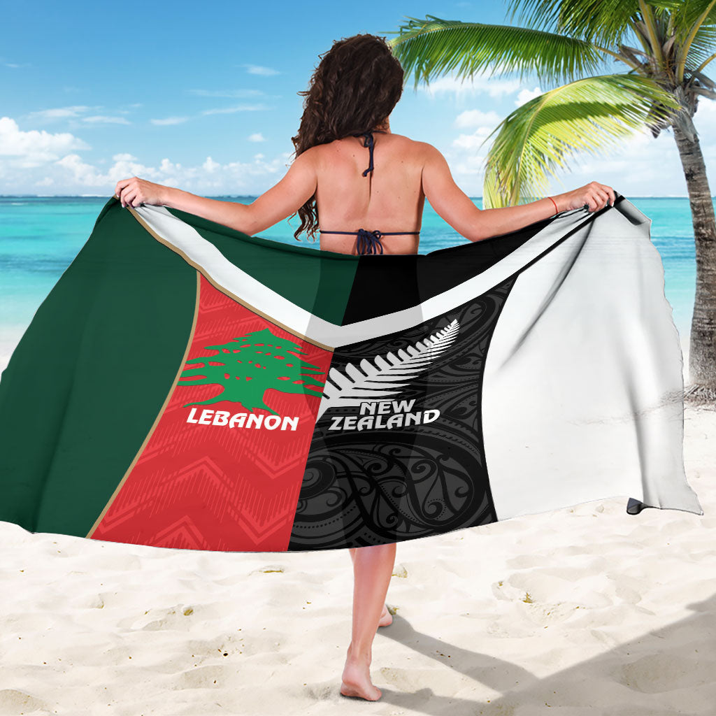 Rugby New Zealand and Lebanon Sarong All Black Cedars Together LT14 - Polynesian Pride