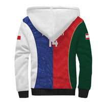 Custom Rugby Samoa and Lebanon Sherpa Hoodie Toa Samoa Cedars Together LT14 - Polynesian Pride